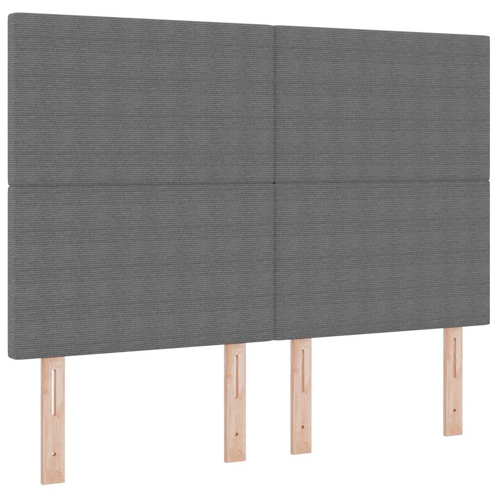 LED Box Spring Krevet Svijetlo siva i bijela. 140 x 190 cm