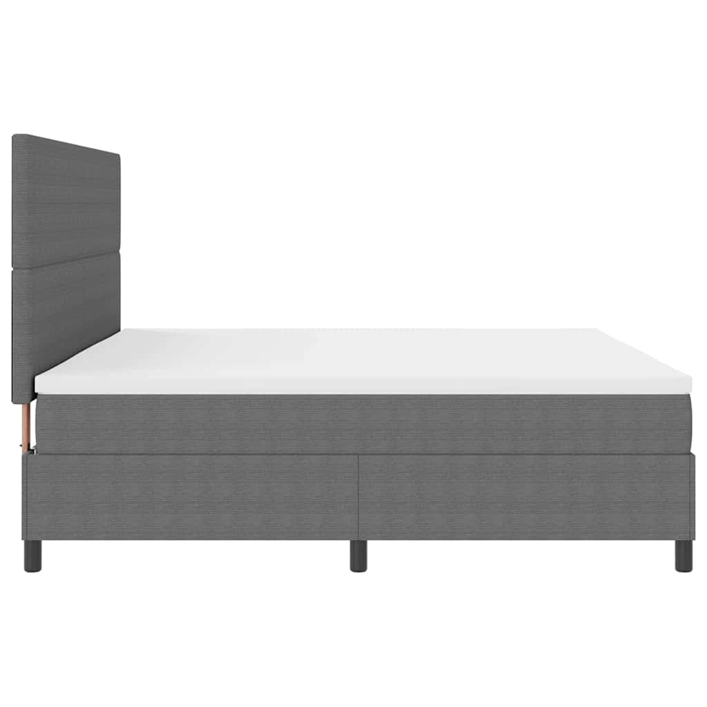 LED Box Spring Krevet Svijetlo siva i bijela. 200 x 200 cm