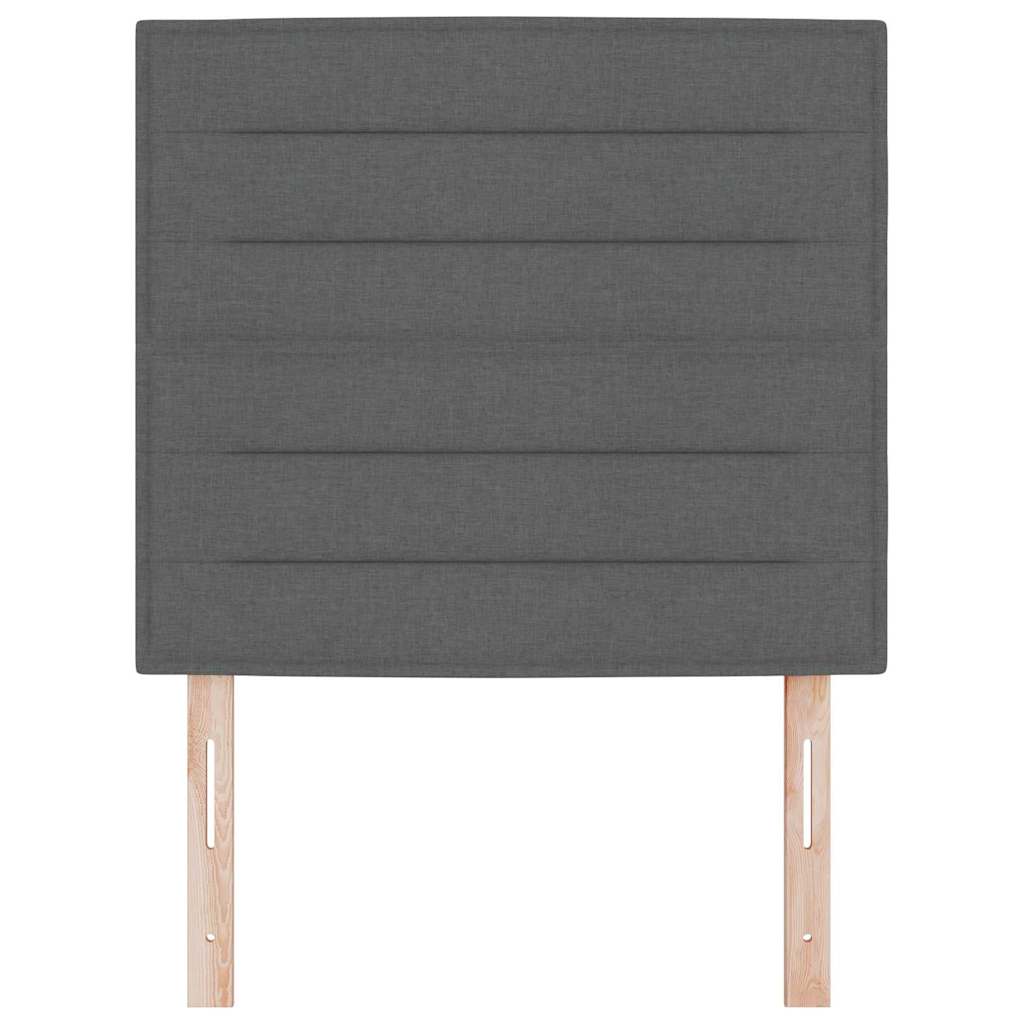 Uzglavlje Tamno siva 80 cm tkanina
