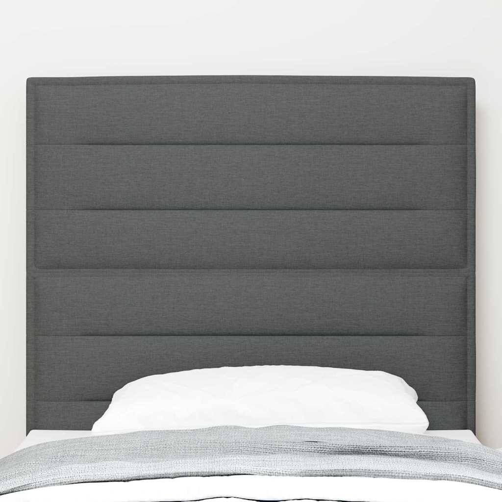 Uzglavlje Tamno siva 90 cm tkanina