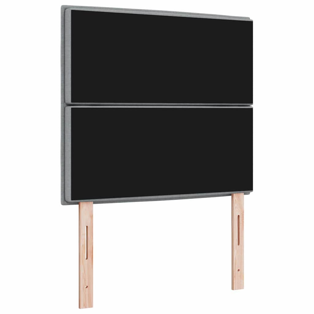 Uzglavlje Svijetlo siva 100 cm tkanina