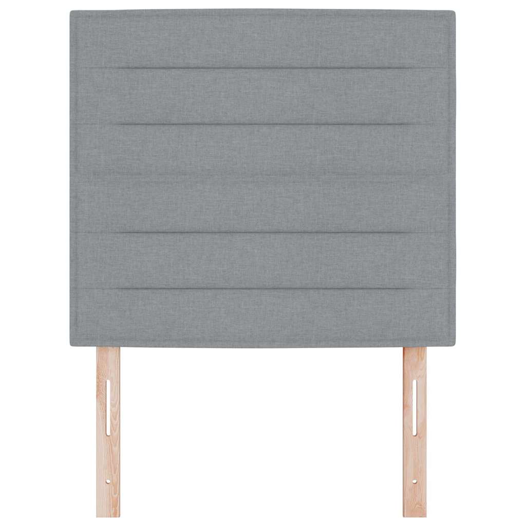 Uzglavlje Svijetlo siva 100 cm tkanina