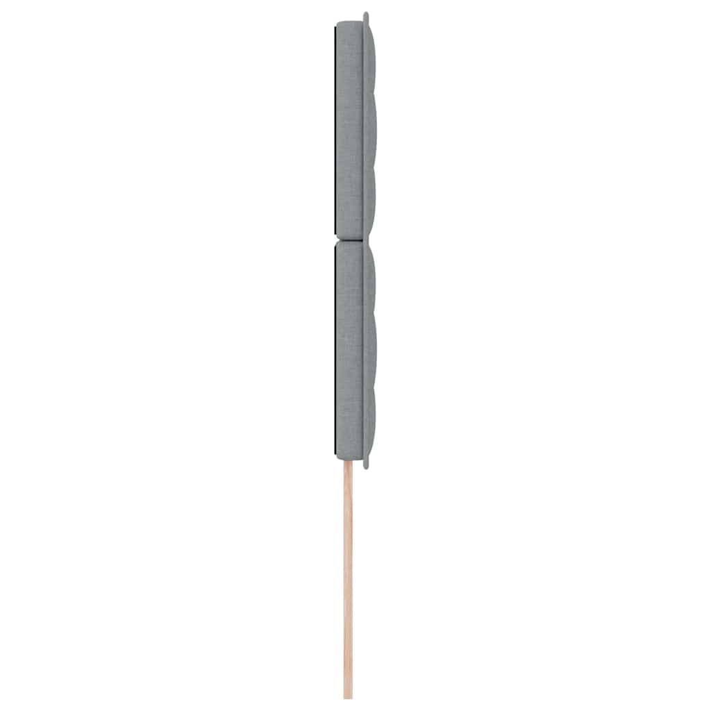 Uzglavlje Svijetlo siva 100 cm tkanina