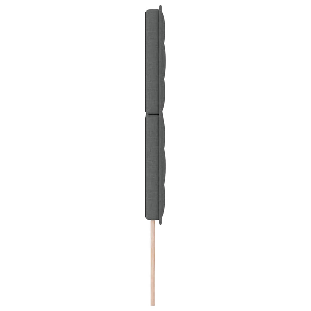 Uzglavlje Tamno siva 144 cm tkanina
