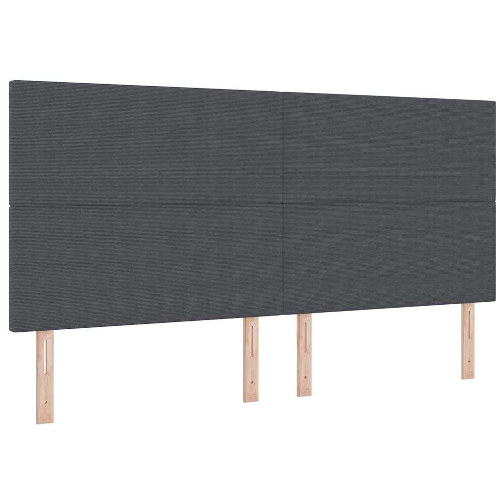 Uzglavlje Tamno siva 200 cm Kordura tekstil