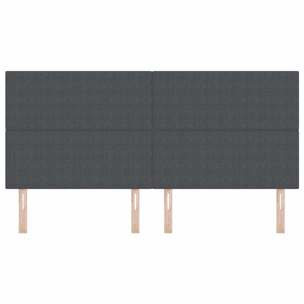 Uzglavlje Tamno siva 200 cm Kordura tekstil