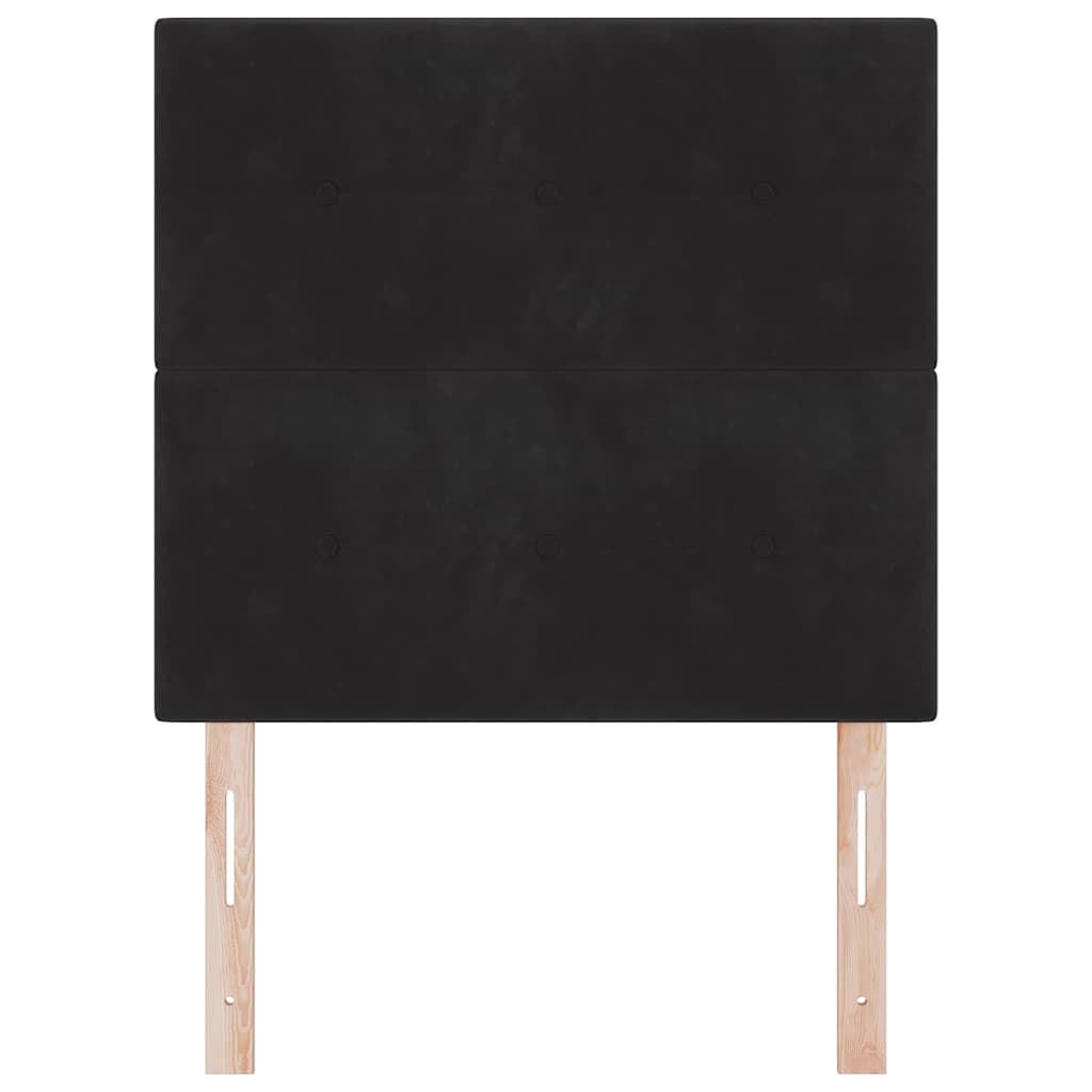 Uzglavlje Crna 90 cm Baršun
