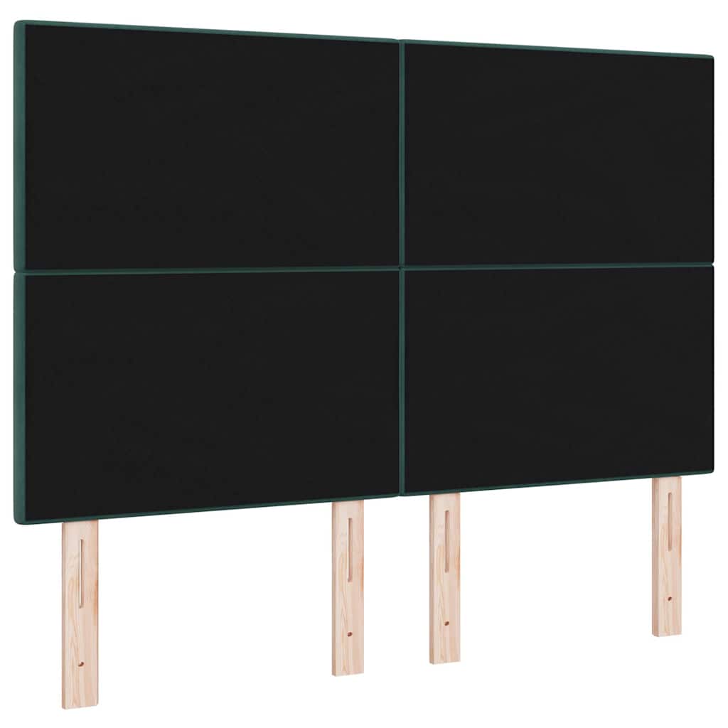 Uzglavlje Tamnozelena 144 cm Baršun