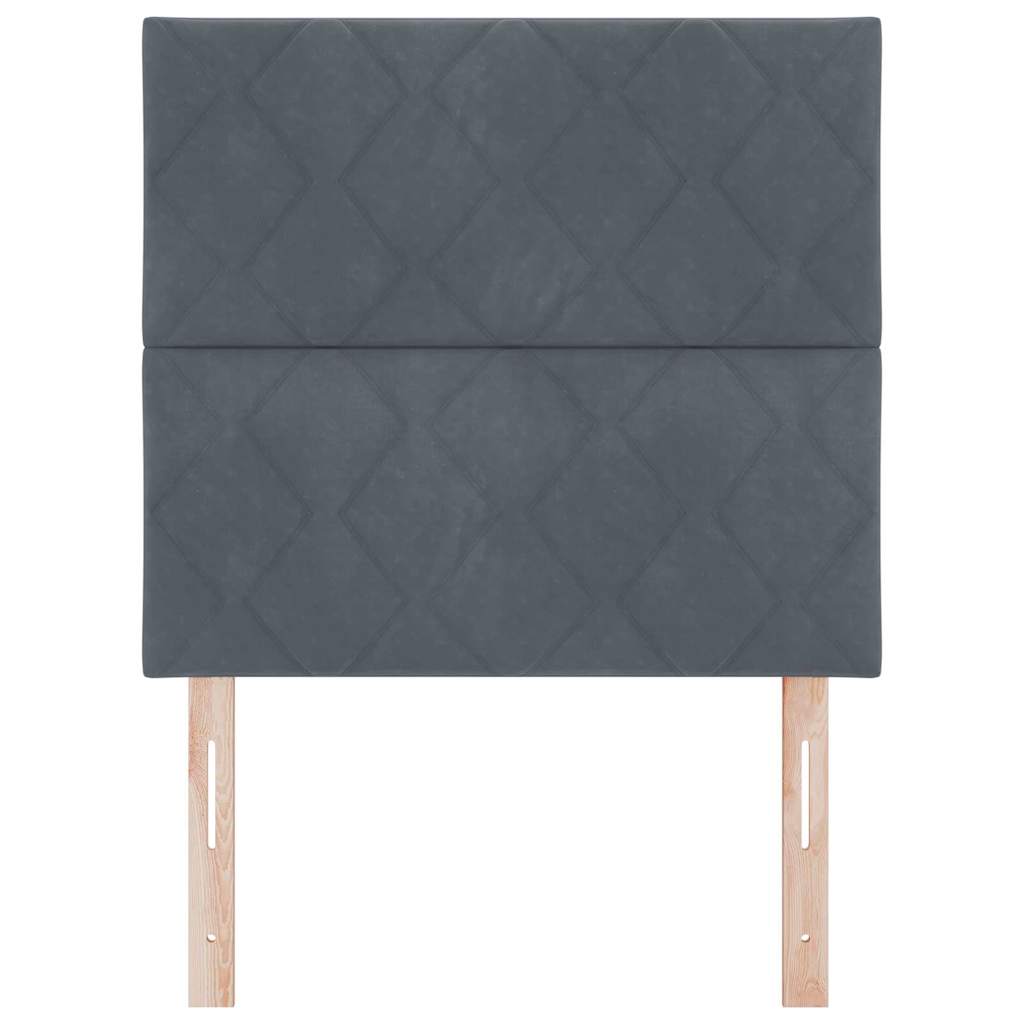 Uzglavlje Tamno siva 90 cm Baršun
