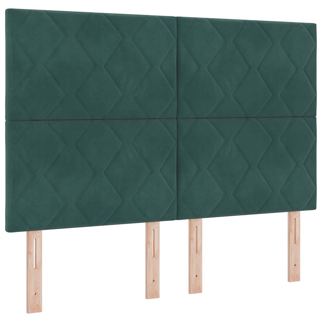 Uzglavlje Tamnozelena 144 cm Baršun