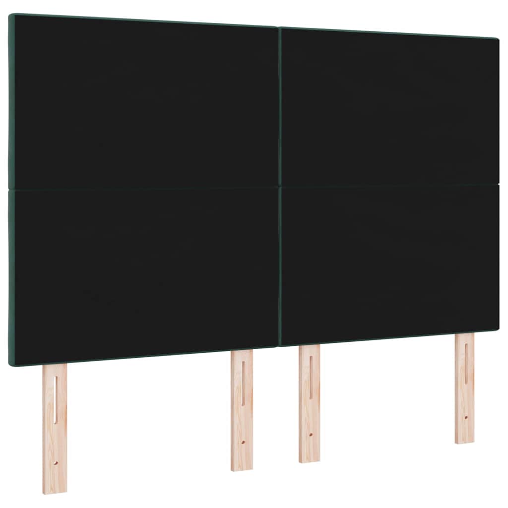 Uzglavlje Tamnozelena 144 cm Baršun