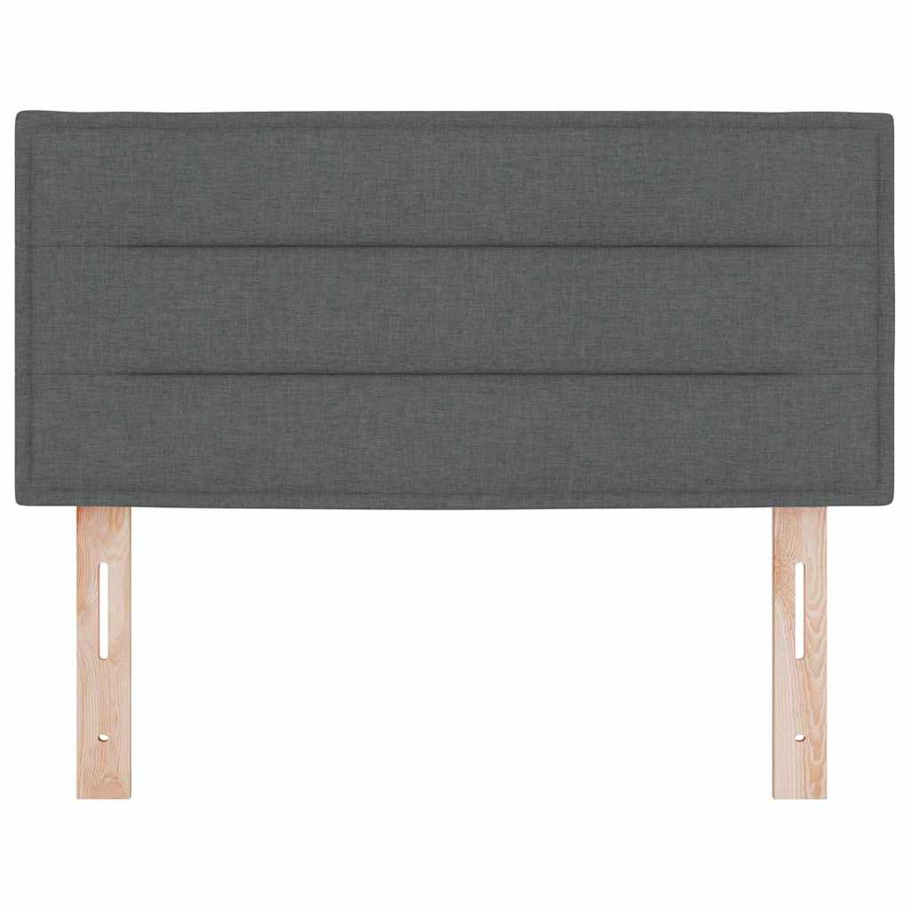 LED glava kreveta s LED trakama Tamno siva 80 cm tkanina