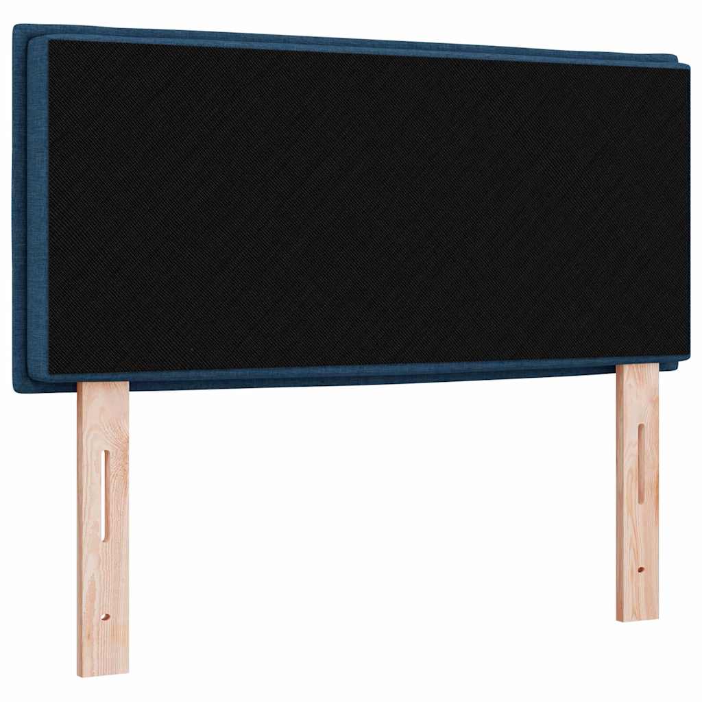 LED glava kreveta s LED trakama Plava 100 cm tkanina