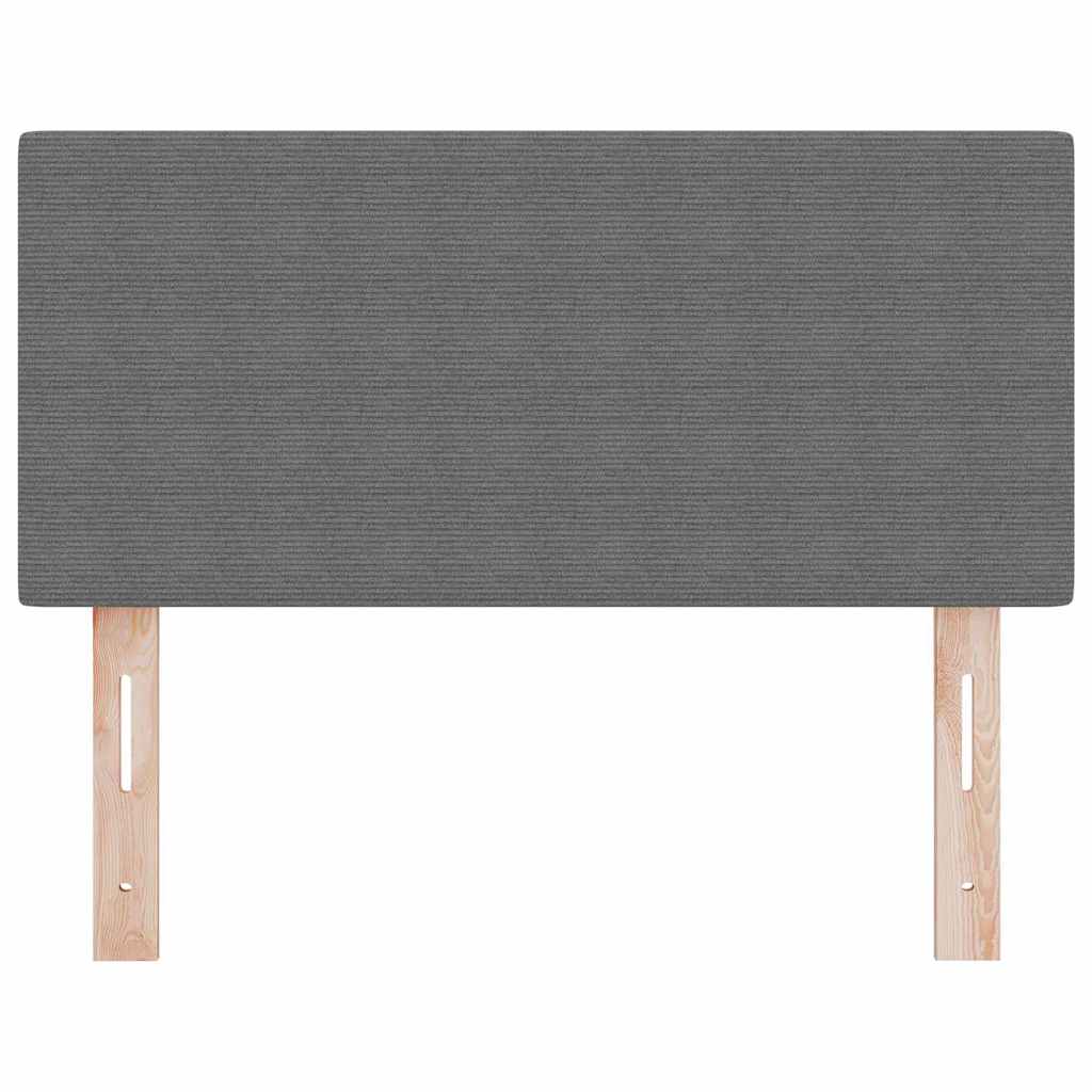 LED glava kreveta Svijetlo siva 80 cm Kordura tekstil
