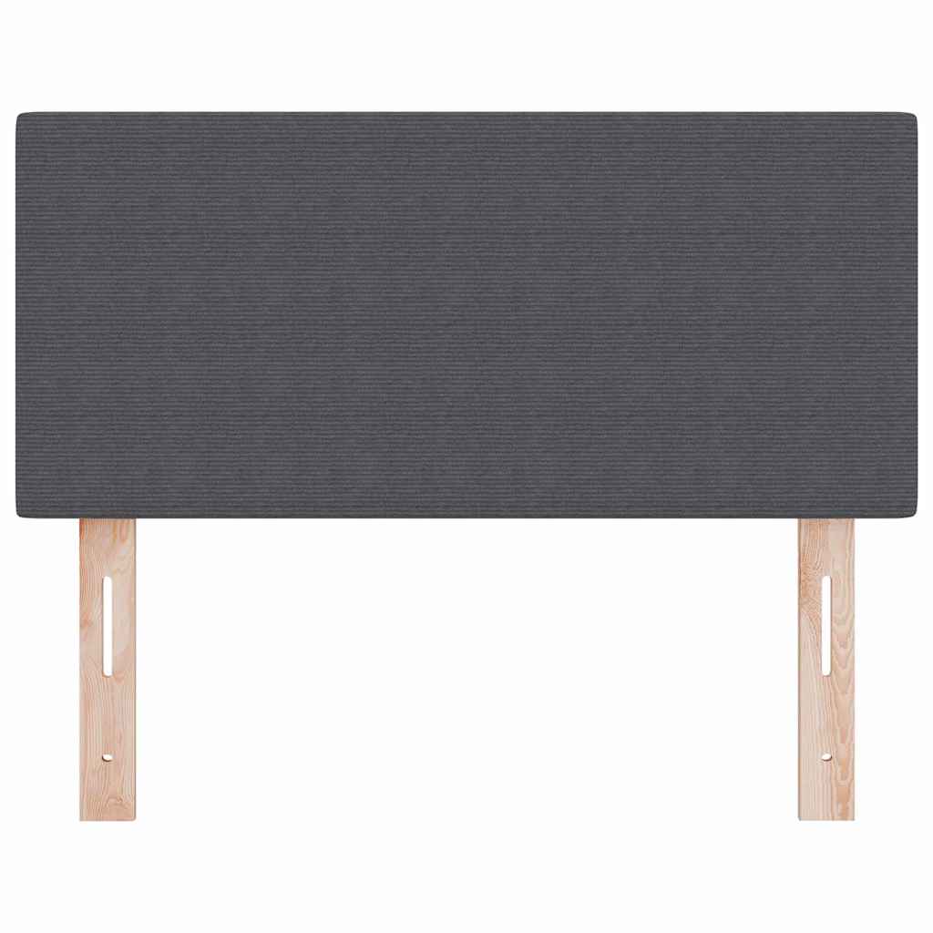 LED glava kreveta s uzglavljem Tamno siva 80 cm Kordura tekstil