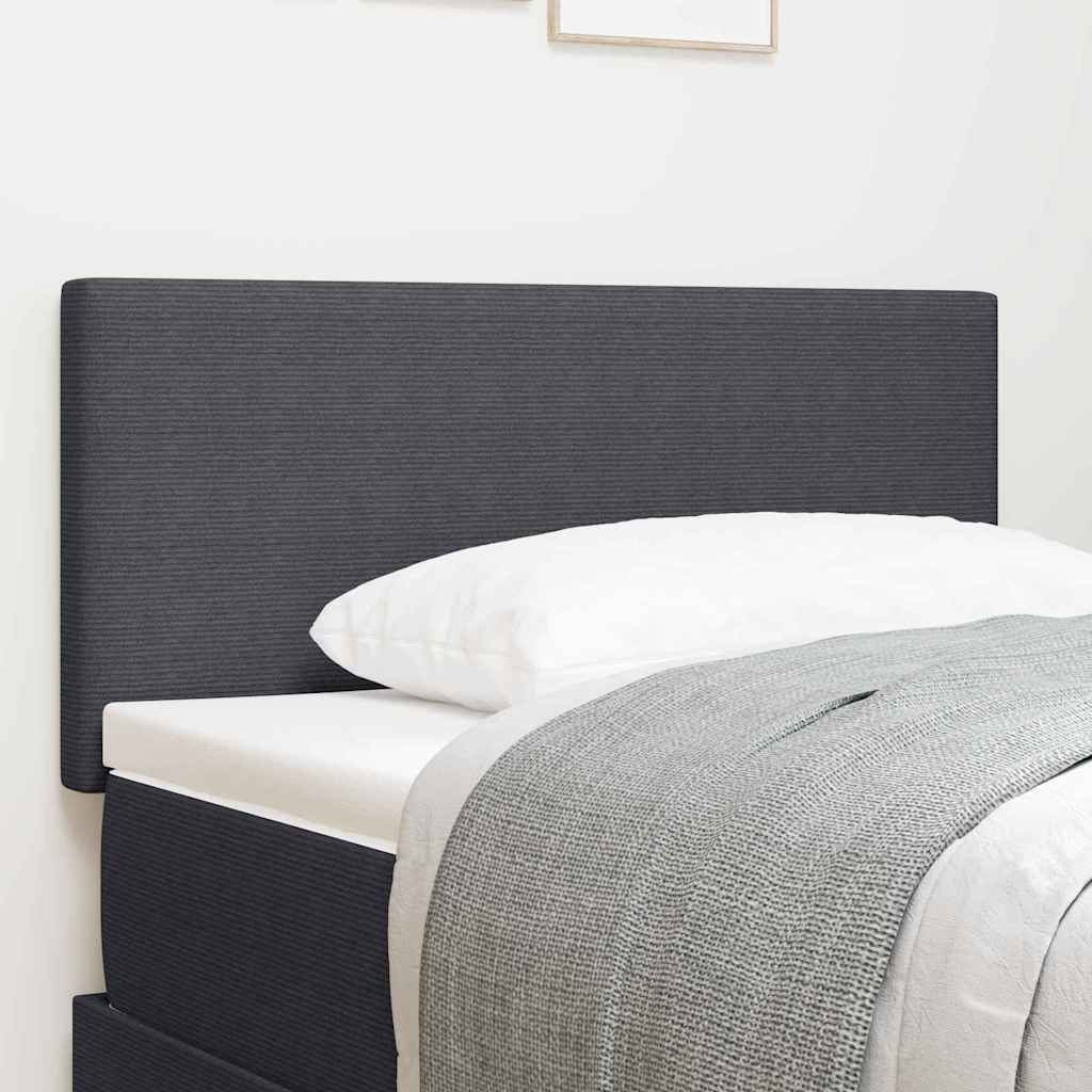 LED glava kreveta s uzglavljem Tamno siva 90 cm Kordura tekstil