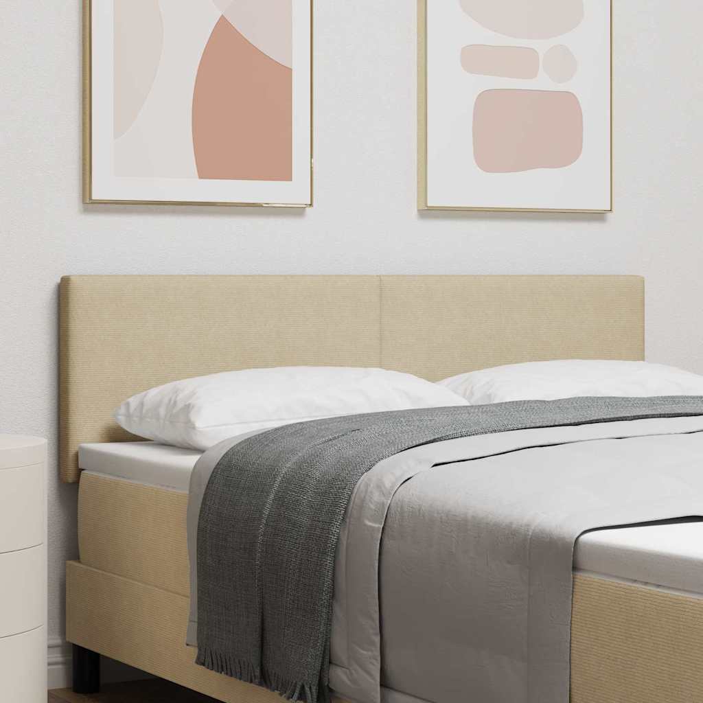 LED glava kreveta Siva zelena 144 cm Kordura tekstil
