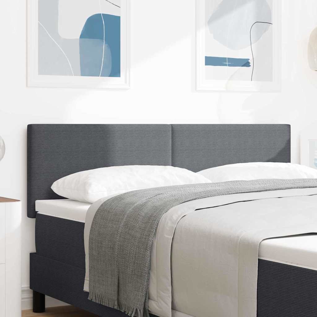 LED glava kreveta Tamno siva 160 cm Kordura tekstil