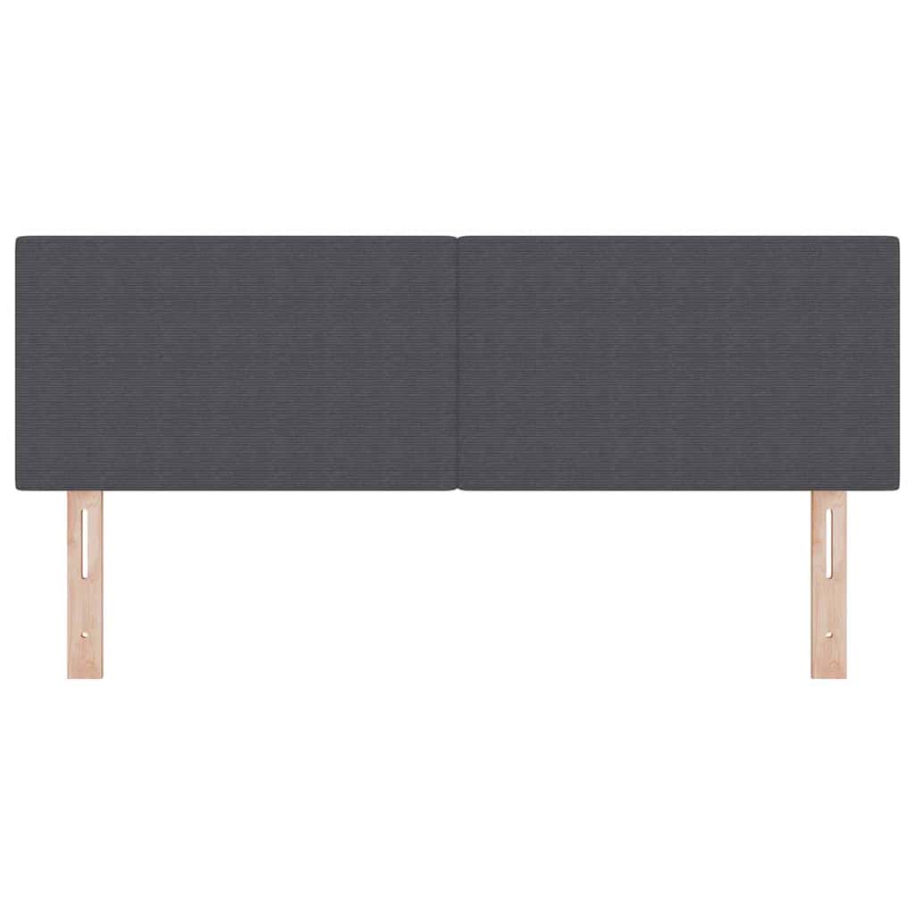 LED glava kreveta Tamno siva 160 cm Kordura tekstil