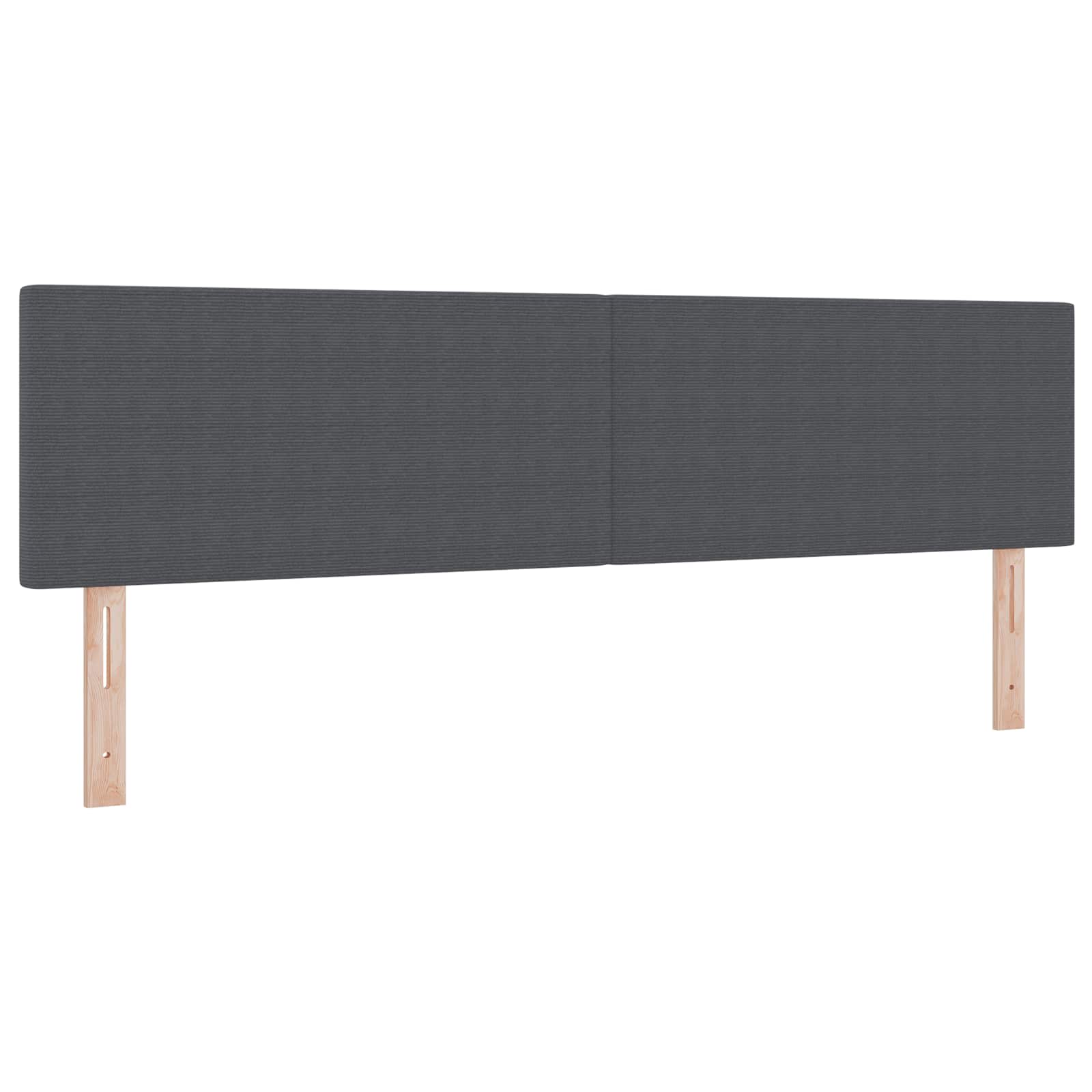 LED glava kreveta Tamno siva 180 cm Kordura tekstil