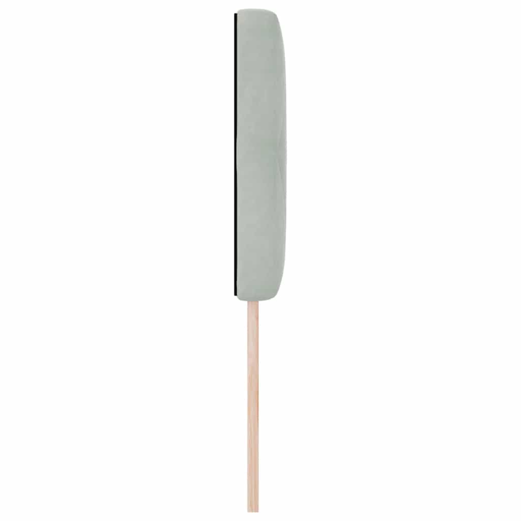 LED glava kreveta s LED trakama Svijetlo siva 80 cm Baršun