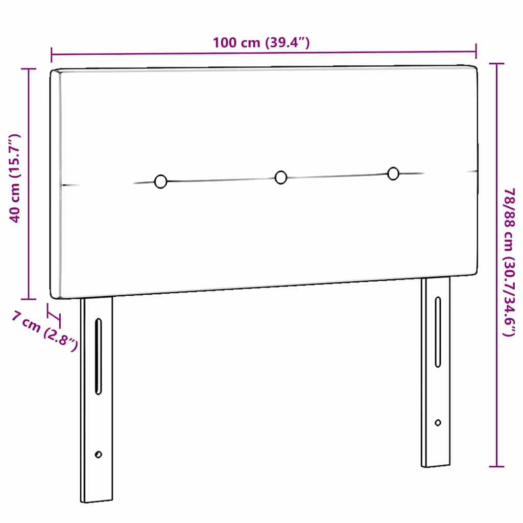 LED glava kreveta s LED trakama Svijetlo siva 100 cm Baršun