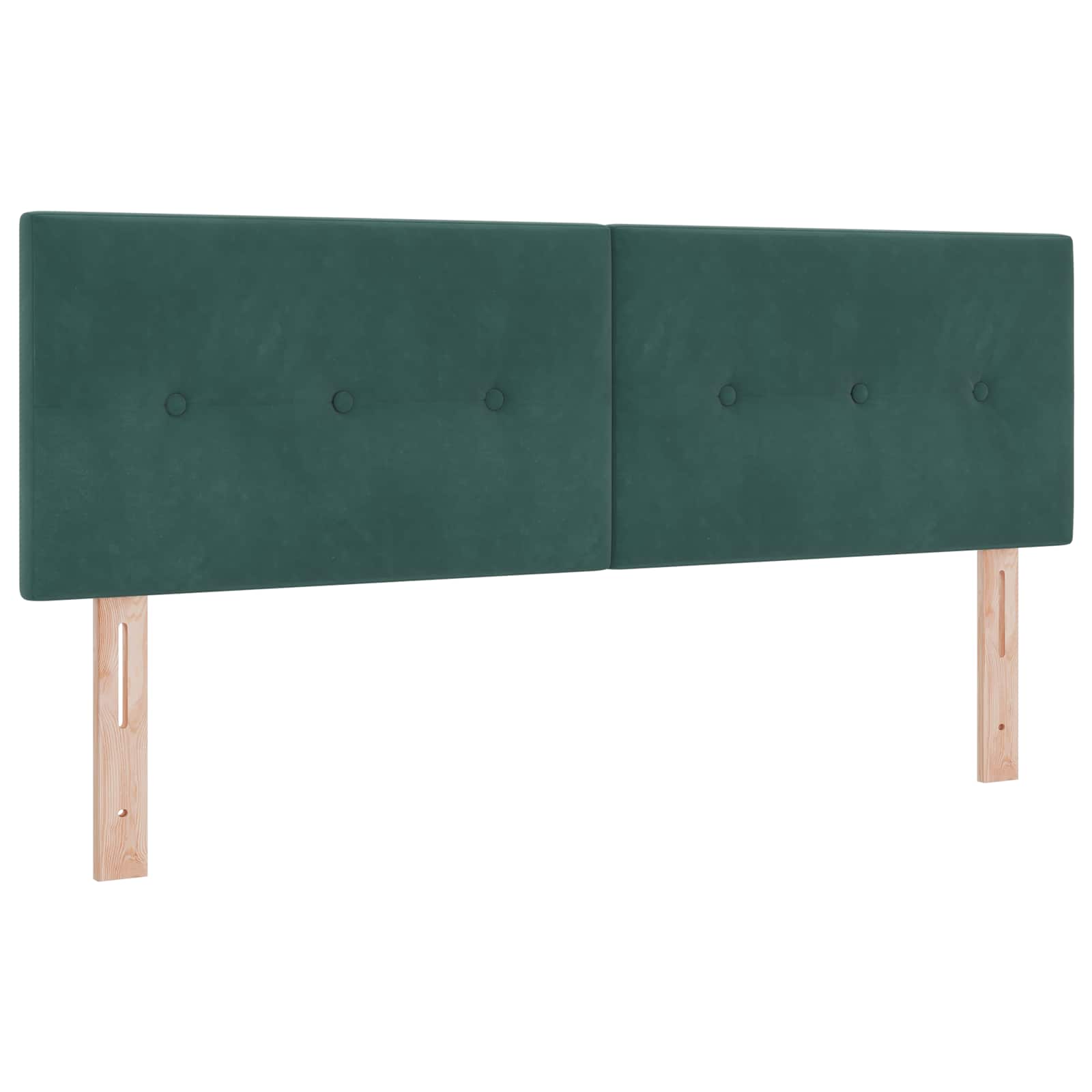 LED glava kreveta s LED trakama Zelena 144 cm Baršun