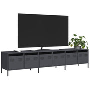 TV ormarić antracit 202x39x43,5 cm hladno valjani čelik