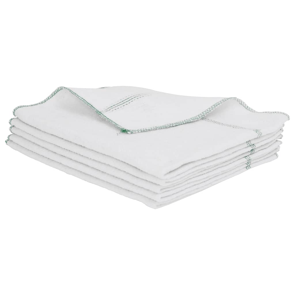 Krpe za čišćenje 50 kom bijele sa zelenim prugama 50 x 60 cm