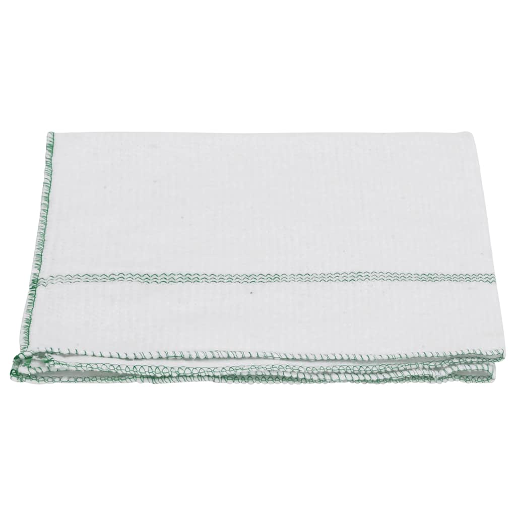Krpe za čišćenje 50 kom bijele sa zelenim prugama 50 x 60 cm
