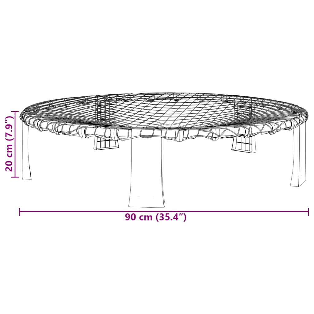 Set okrugle mreže s 3 lopte i dodatnom crpkom Ø 90 x 20 cm