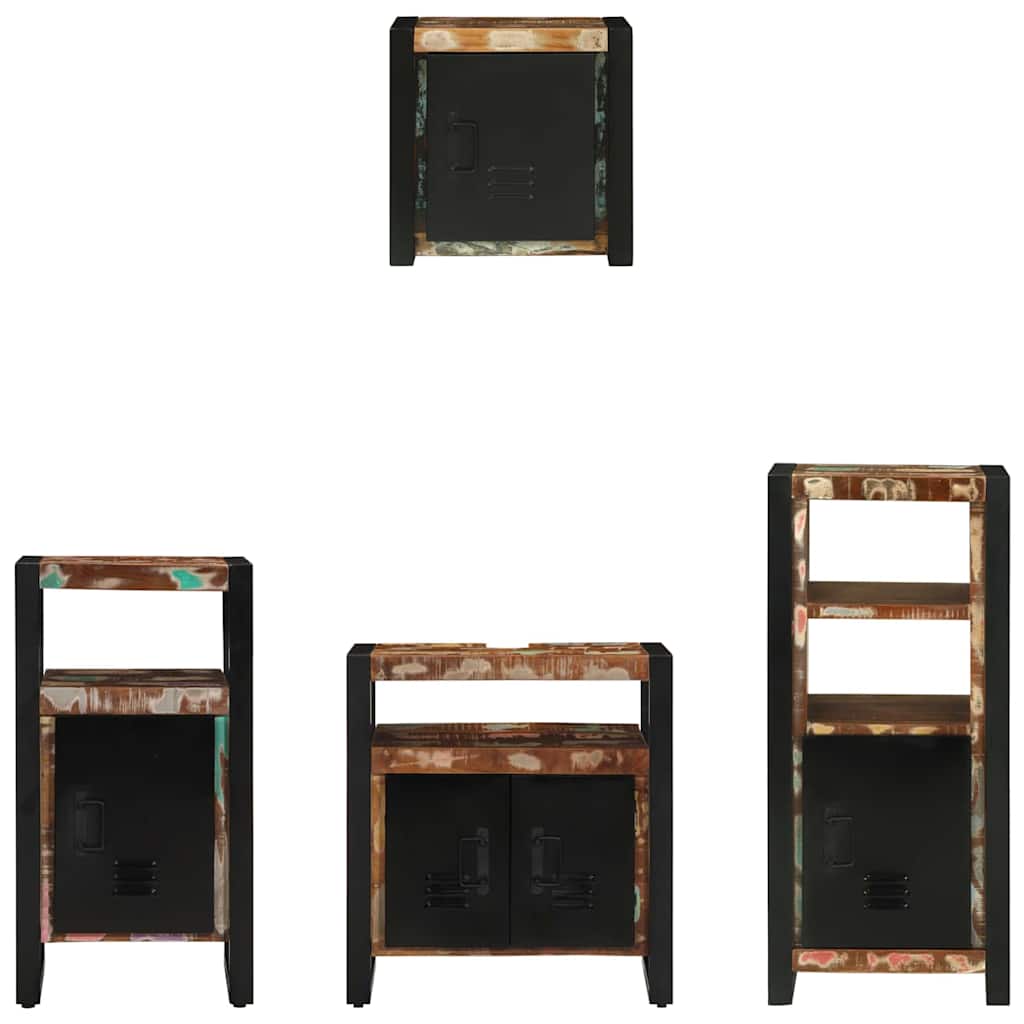 Set namještaja za kupaonicu 4 pcs Čvrsto drvo iz reciklaže
