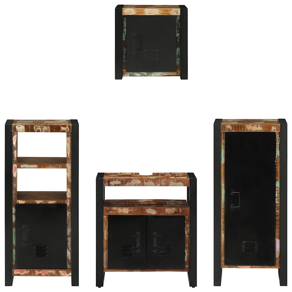Set namještaja za kupaonicu 4 pcs Čvrsto drvo iz reciklaže