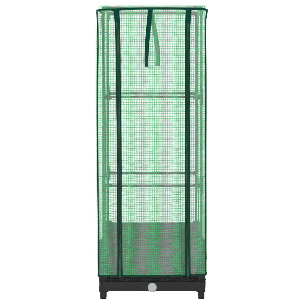Povišena gredica s pokrovom za staklenik 40 x 40 x 123 cm