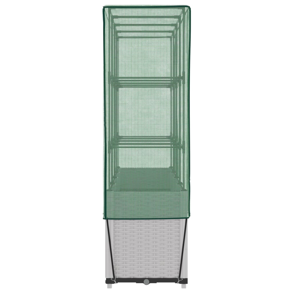 Povišena gredica s pokrovom za staklenik 160 x 40 x 153 cm