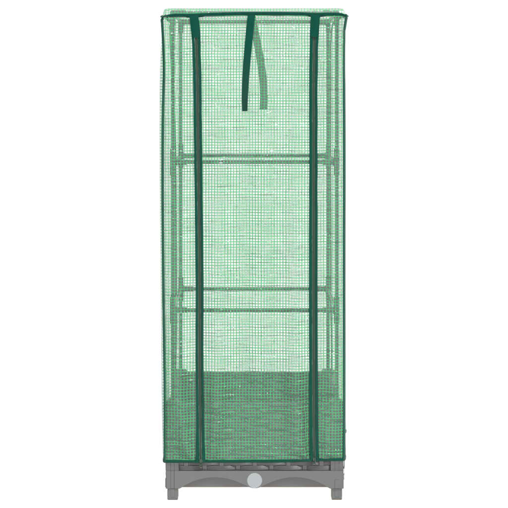 Povišena gredica s pokrovom za staklenik 40 x 40 x 123 cm