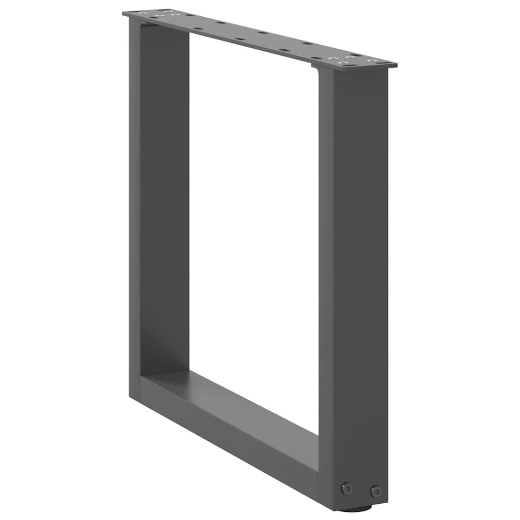 Noge za klub stolić U-oblik 2 kom antracit 50 x (42-43) cm čelik