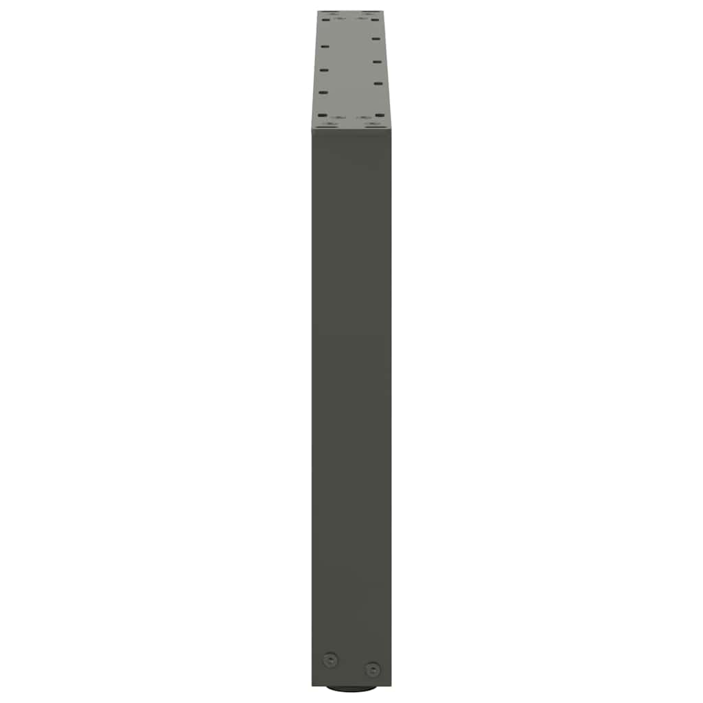 Noge za klub stolić U-oblik 2 kom antracit 60 x (42-43) cm čelik