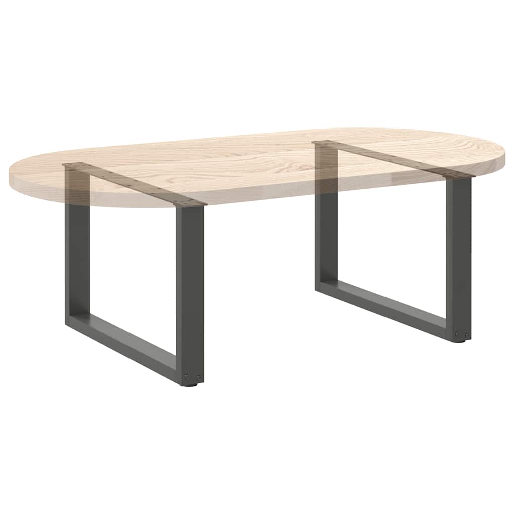 Noge za klub stolić U-oblik 2 kom antracit 60 x (42-43) cm čelik
