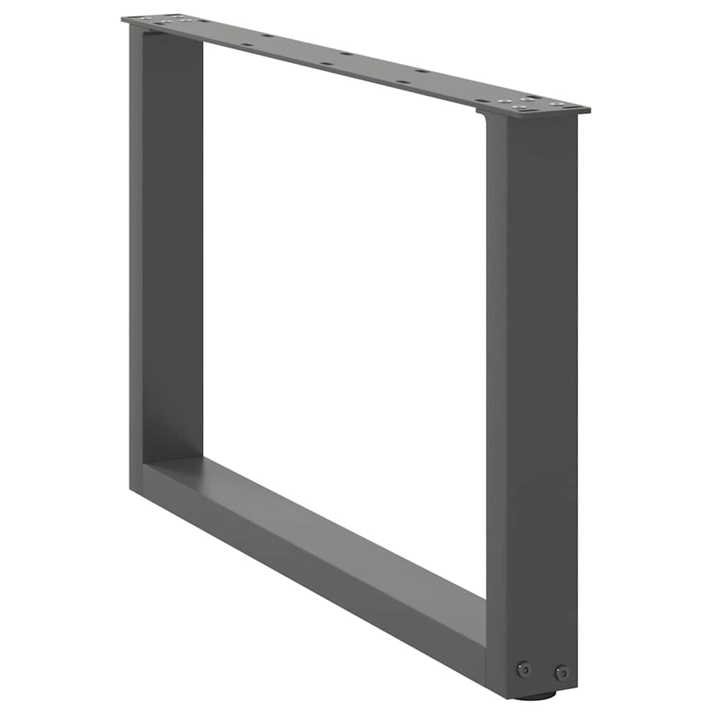 Noge za klub stolić U-oblik 2 kom antracit 70 x (42-43) cm čelik