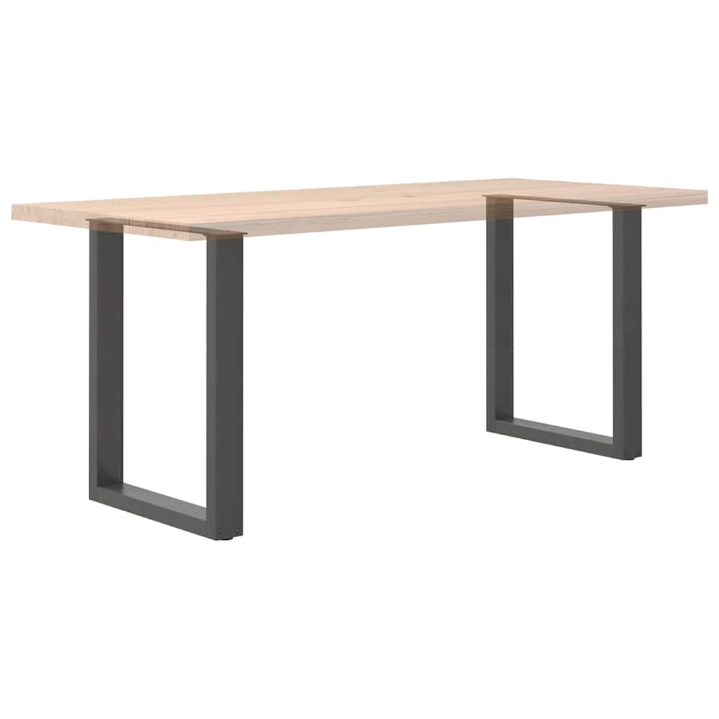 Noge za blagovaonski stol U-oblik 2 kom antracit 70 x (72-73) cm čelik