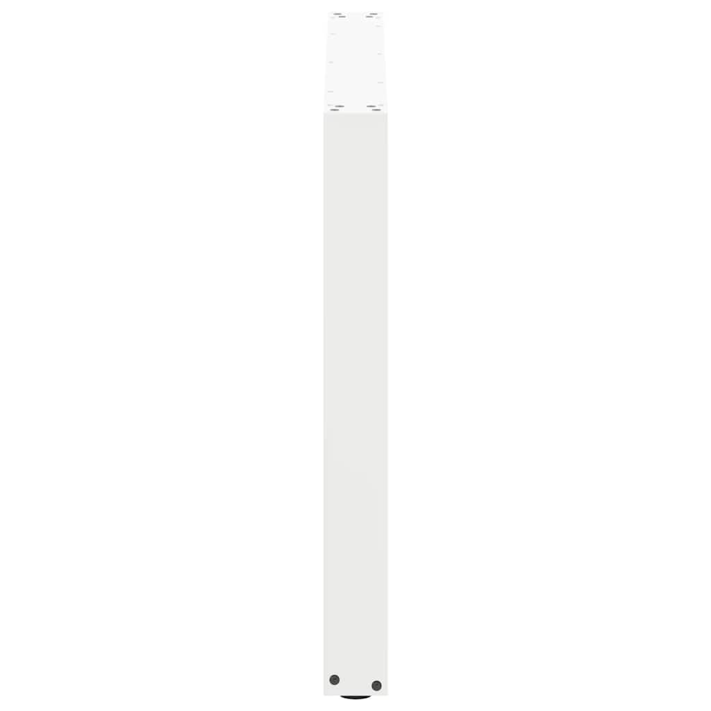 Noge za blagovaonski stol U-oblik 2 kom Bijele 100 x (72-73) cm Čelik