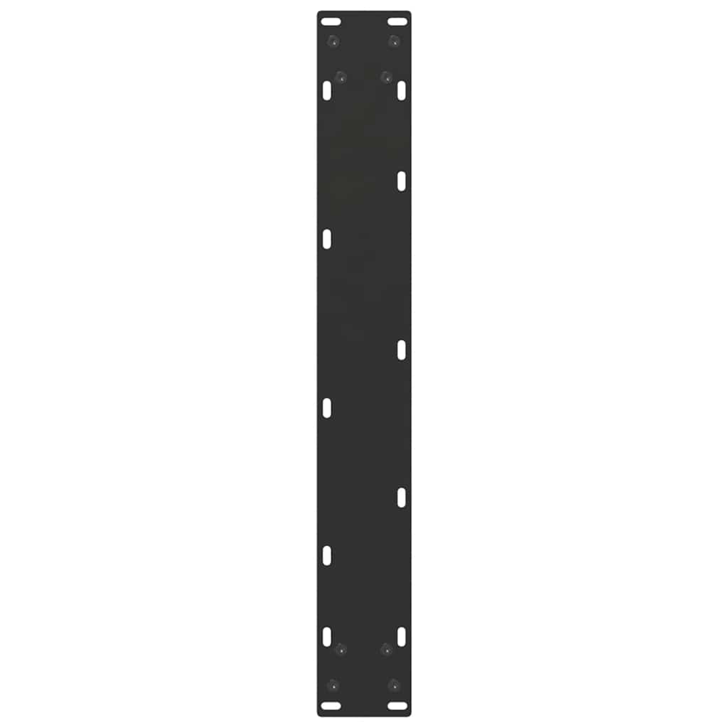 Noge za blagovaonski stol U-oblik 3 kom Crne 70 x (72-73) cm Čelik