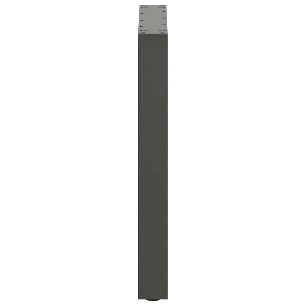 Noge za blagovaonski stol U-oblik 3 kom antracit 70 x (72-73) cm čelik