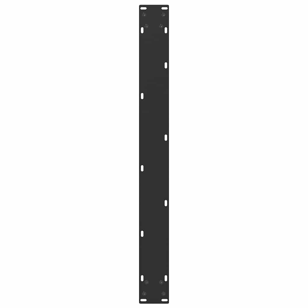 Noge za blagovaonski stol U-oblik 3 kom Crne 80 x (72-73) cm Čelik