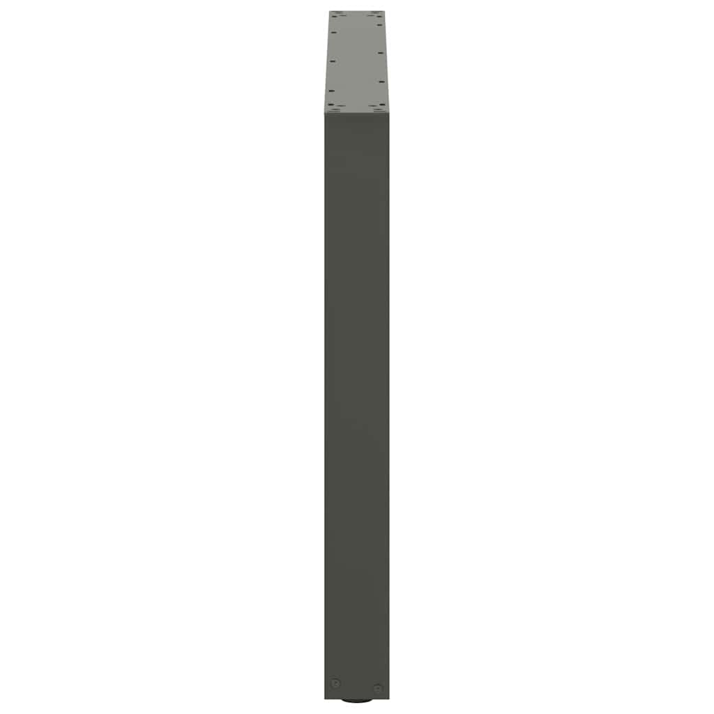 Noge za blagovaonski stol U-oblik 3 kom antracit 100 x (72-73) cm čelik