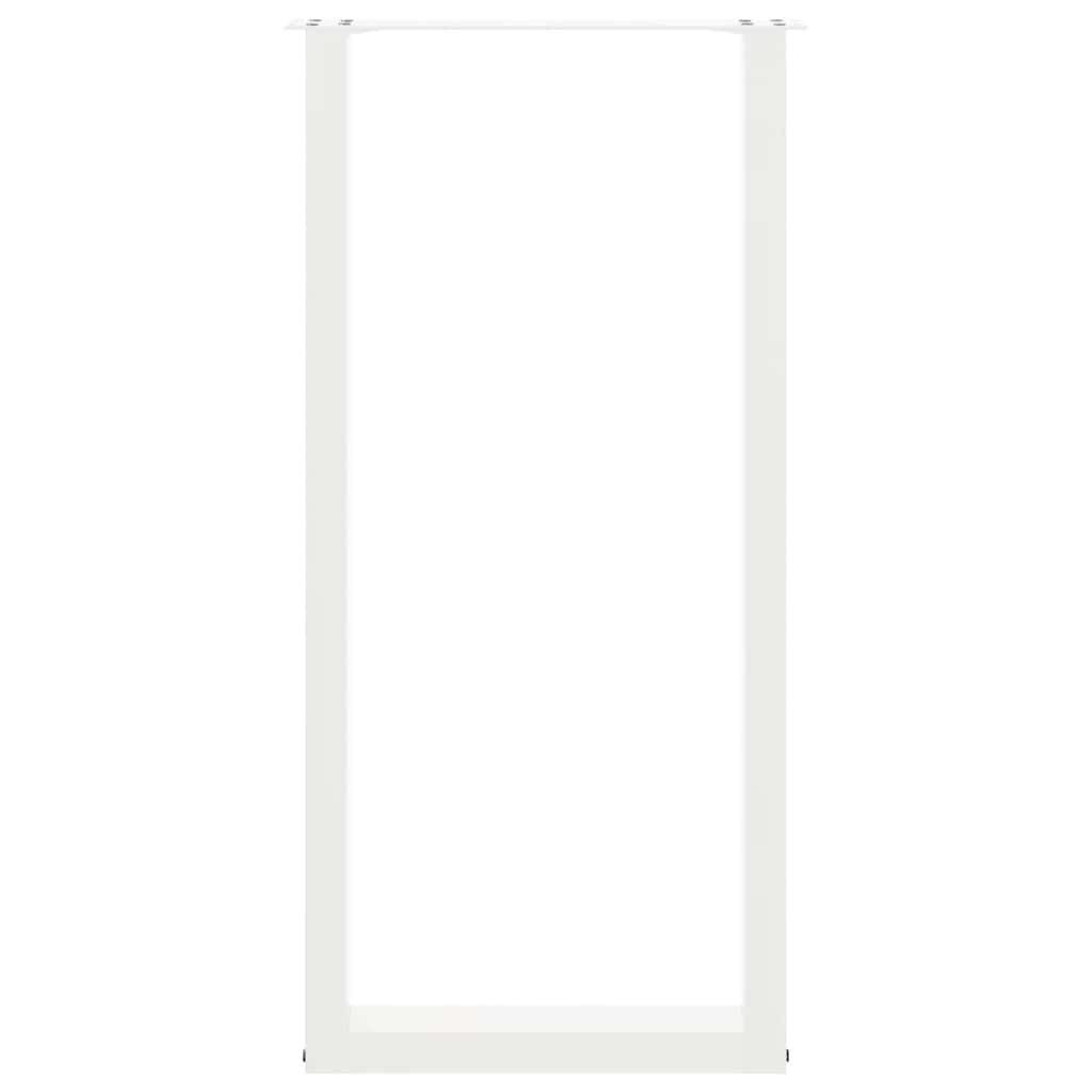 Noge za barski stol U-oblika 2 kom Bijele 40 x (100-101) cm Čelik
