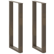 Noge za barski stol U-oblika 2 kom Prirodni čelik 50 x (100-101) cm Čelik