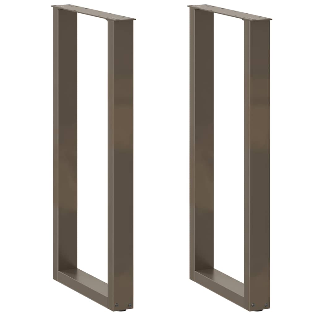 Noge za barski stol U-oblika 2 kom Prirodni čelik 50 x (100-101) cm Čelik