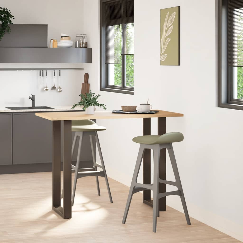 Noge za barski stol U-oblika 2 kom Prirodni čelik 50 x (100-101) cm Čelik